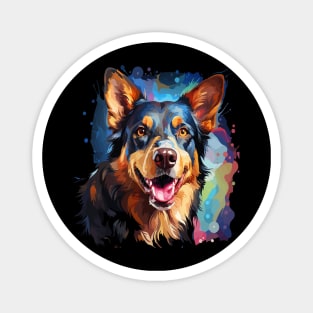 Australian Kelpie Rainbow Magnet